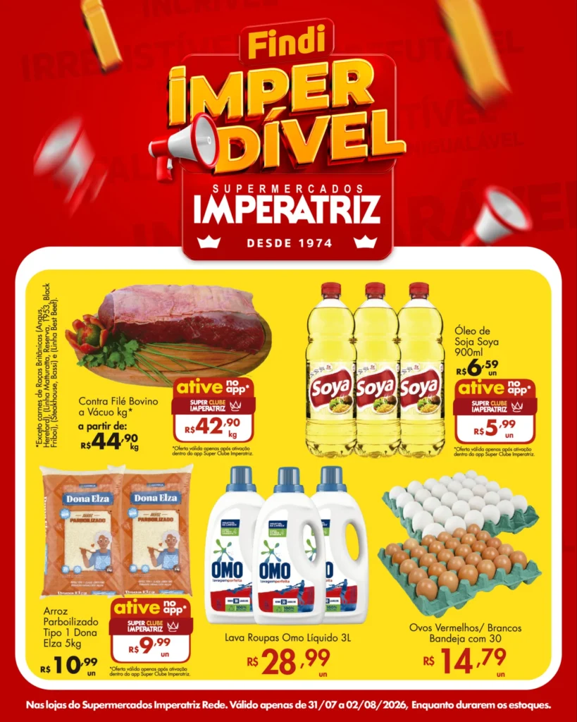Ofertas Rede Supermercados Imperatriz – 02/08/2026