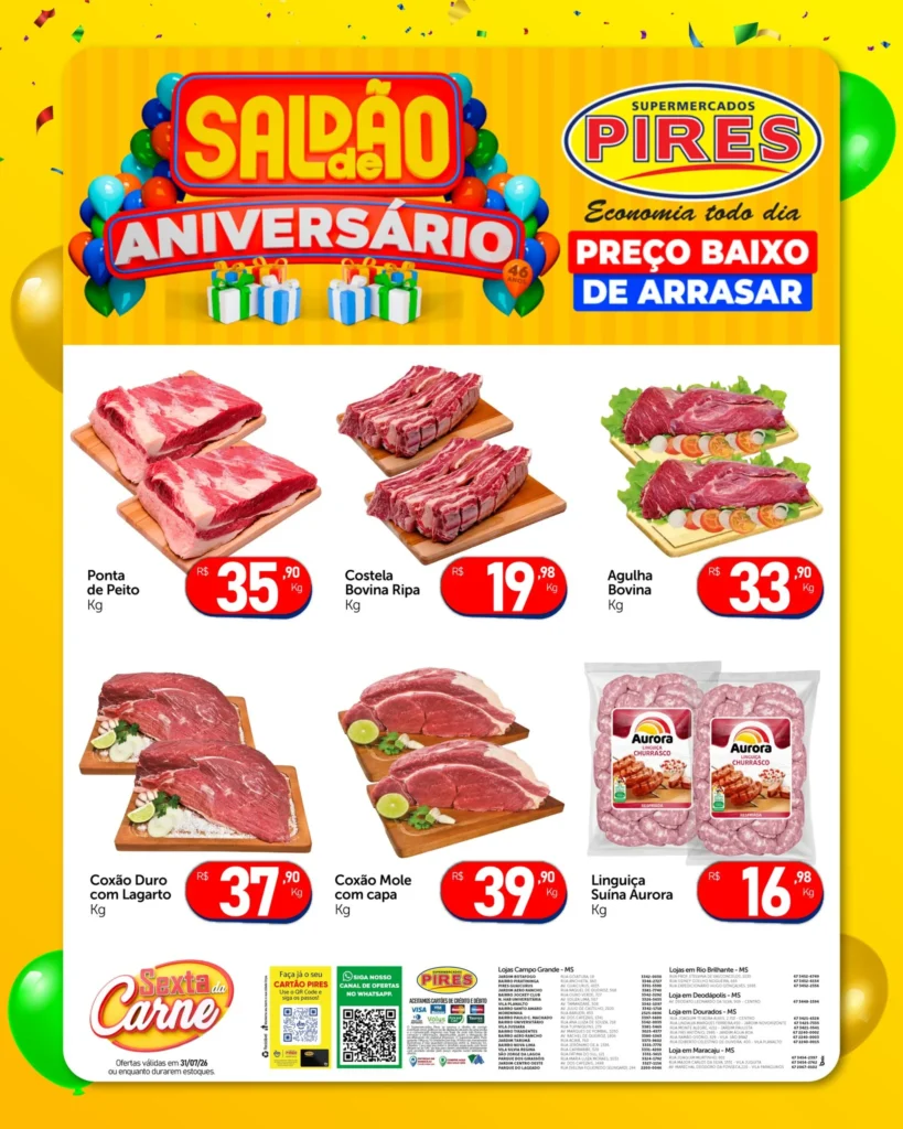 Ofertas Supermercados Pires – 31/07/2026