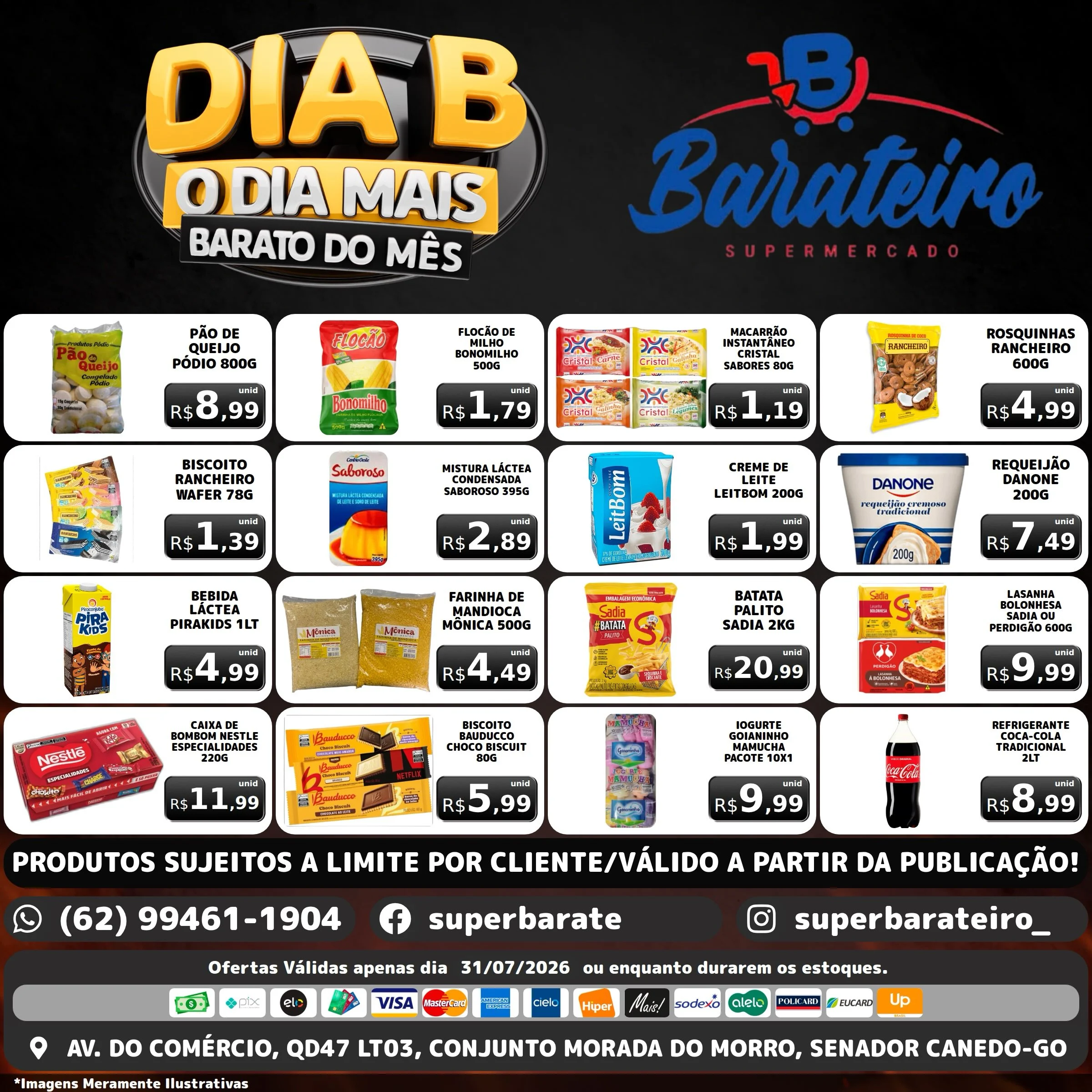 Ofertas Super Barateiro Supermercado