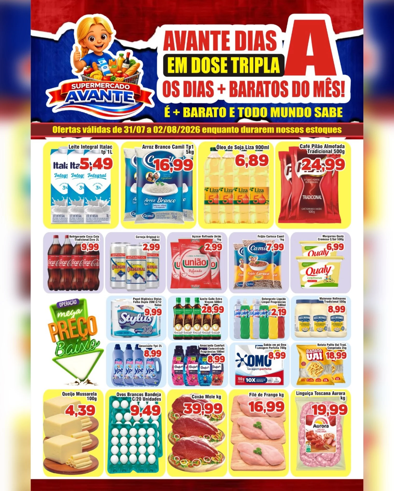 Ofertas Supermercado Avante 💙 – 02/08/2026