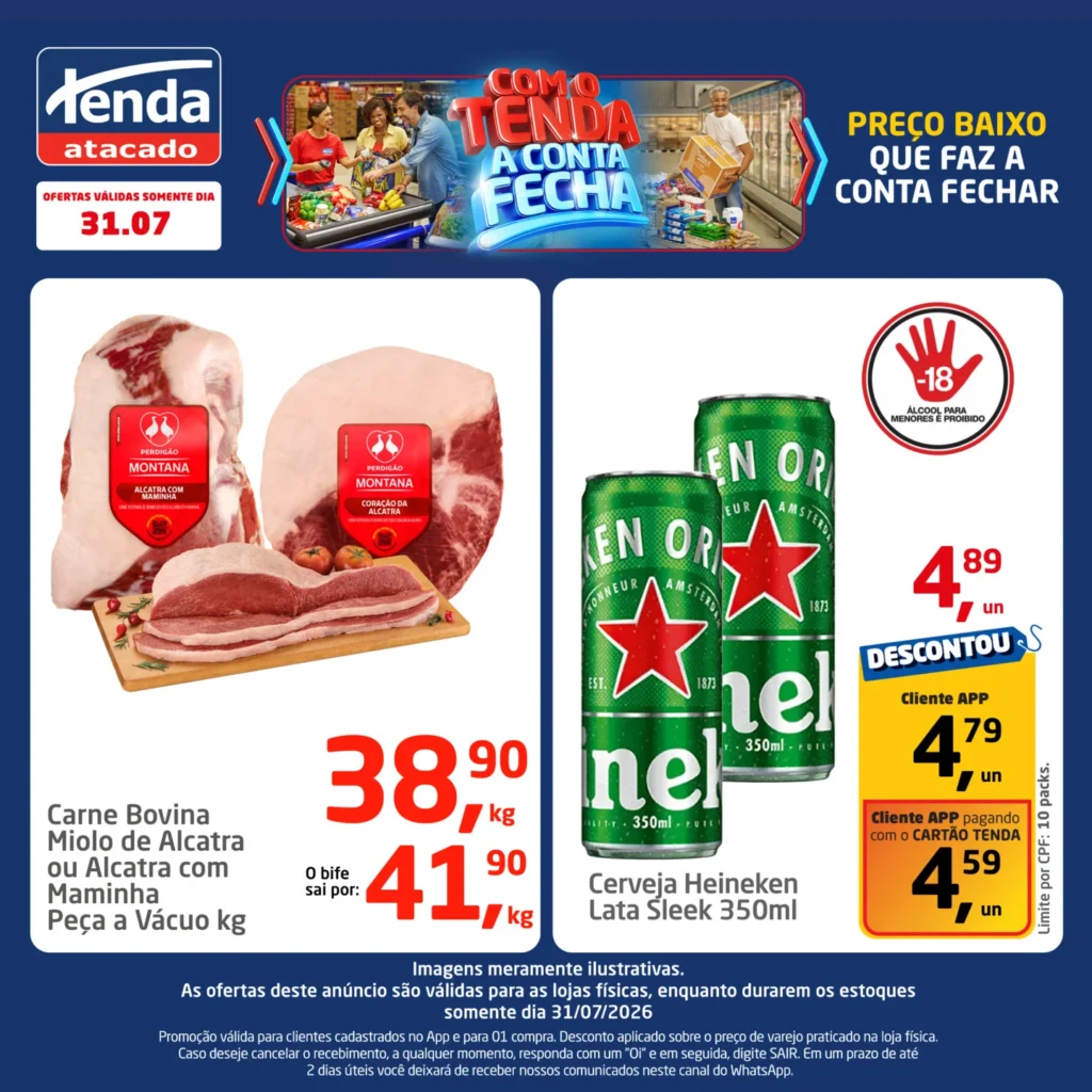 Ofertas Tenda Atacado – 31/07