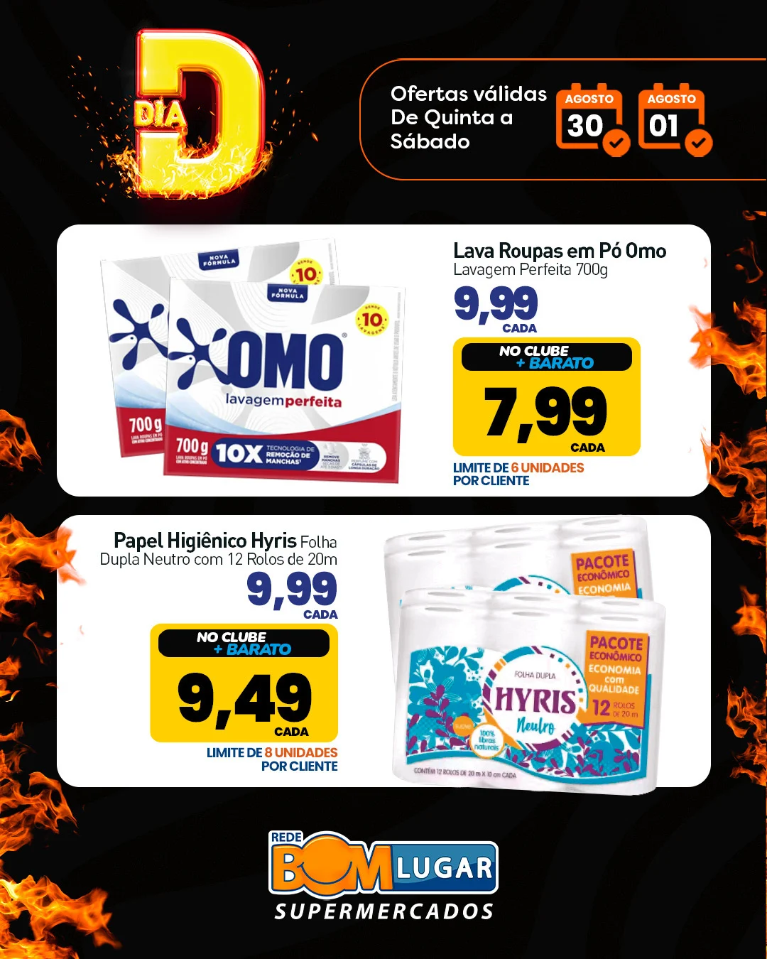 Ofertas Rede Bom Lugar Supermercados
