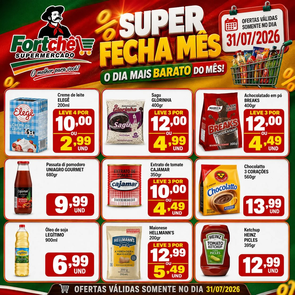 Ofertas Super Fortchê – 31/07/2026