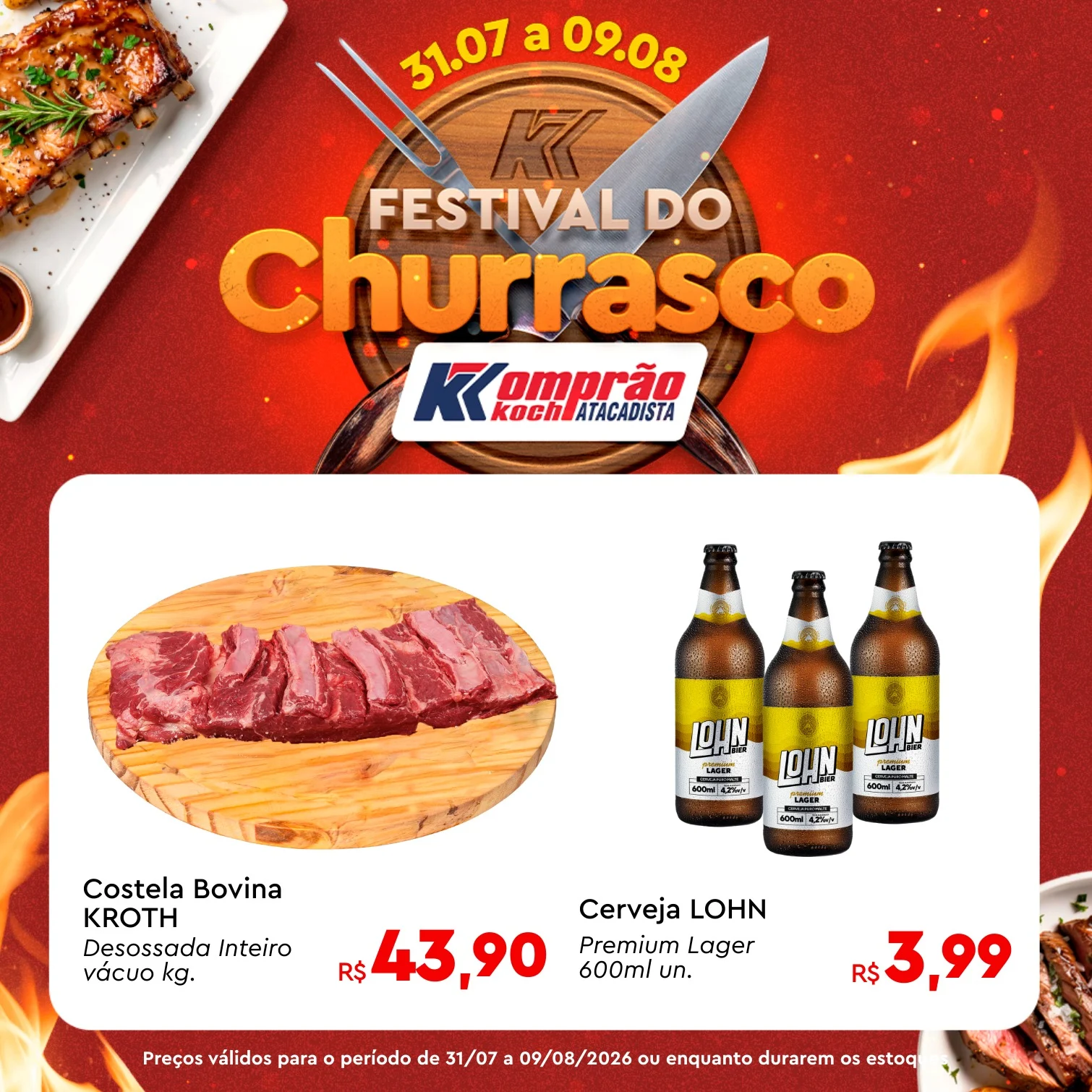 Ofertas Komprão Koch Atacadista – 09/08/2026