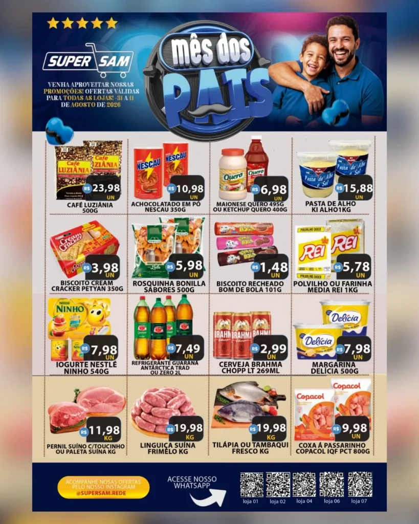 Ofertas Rede Supersam – 11/08/2026