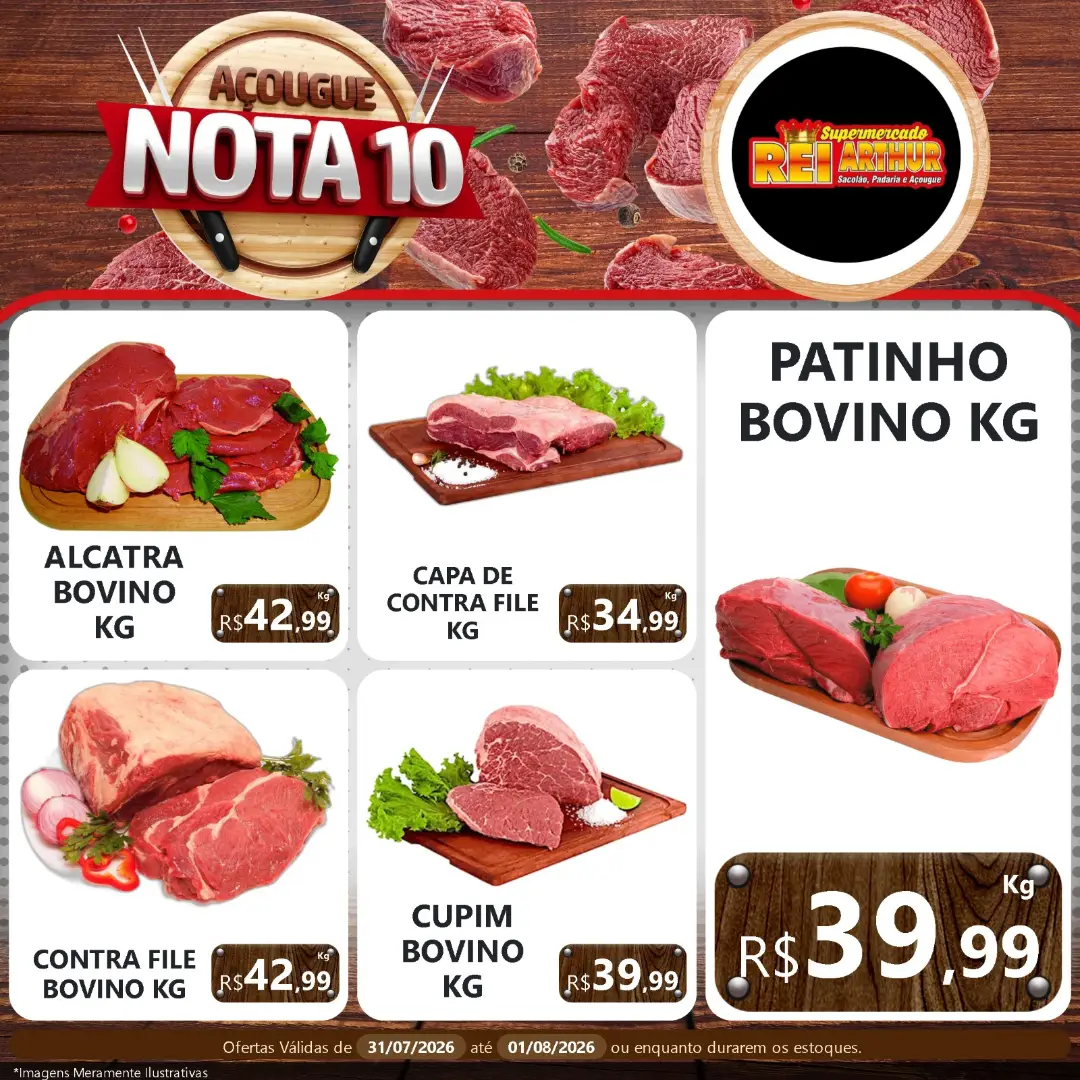 Ofertas Supermercado Rei Arthur💥 – 01/08/2026
