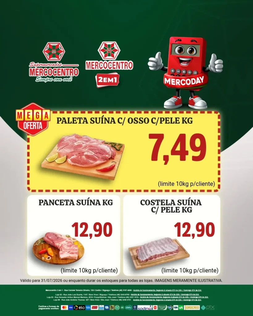 Ofertas SUPERMERCADOS MERCOCENTRO 🛒 – 31/07/2026