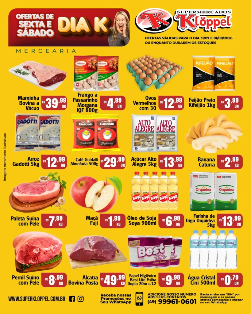Ofertas Supermercados Klöppel – 01/08/2026