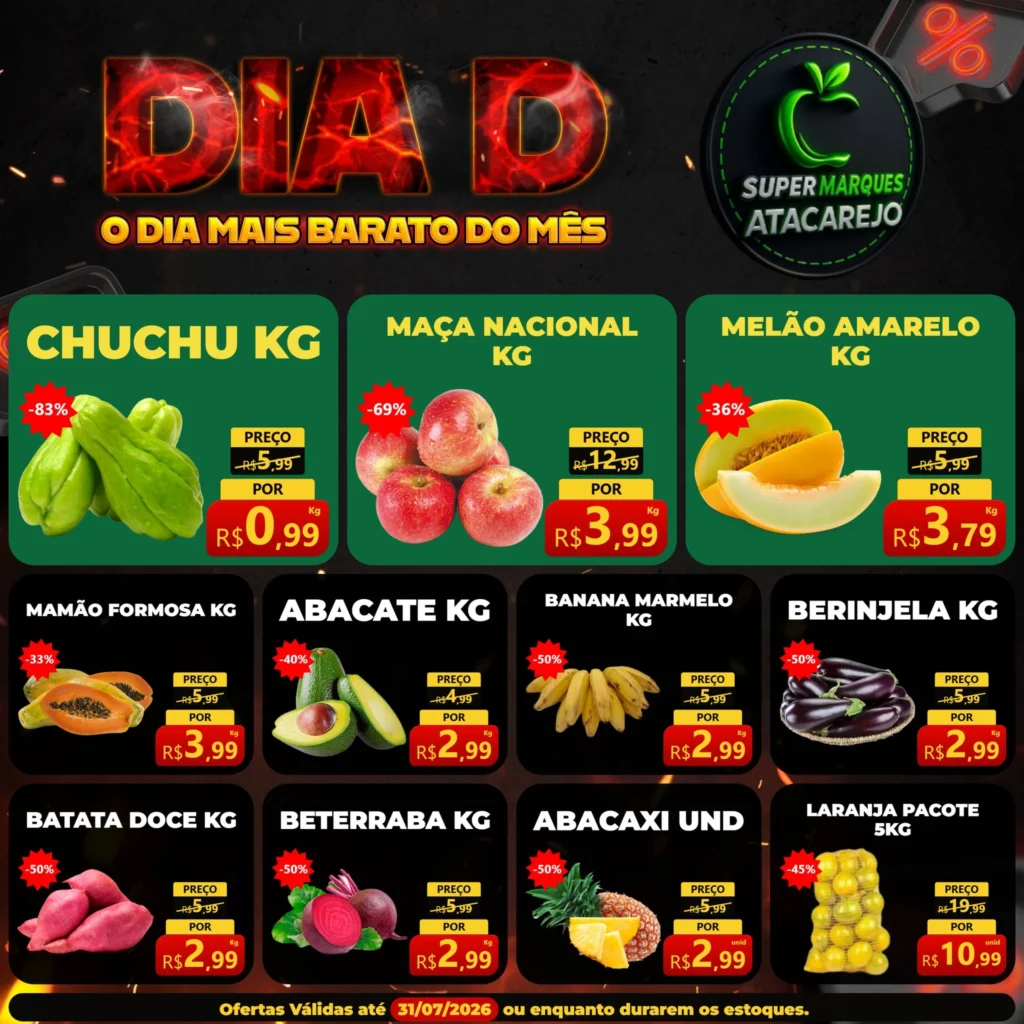 Ofertas Atacarejo Super Marques – 31/07/2026