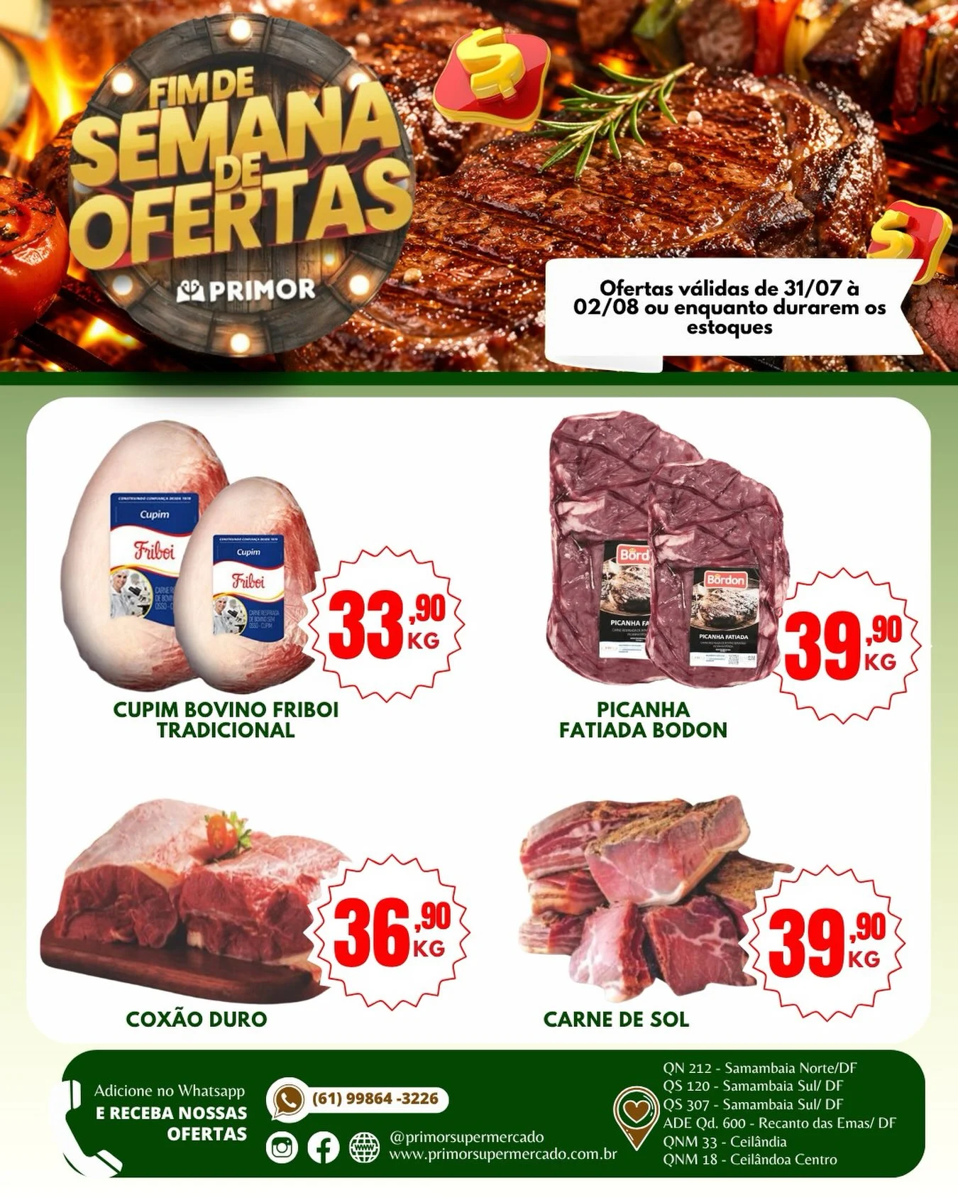 Ofertas Primor Supermercado – 02/08/2026