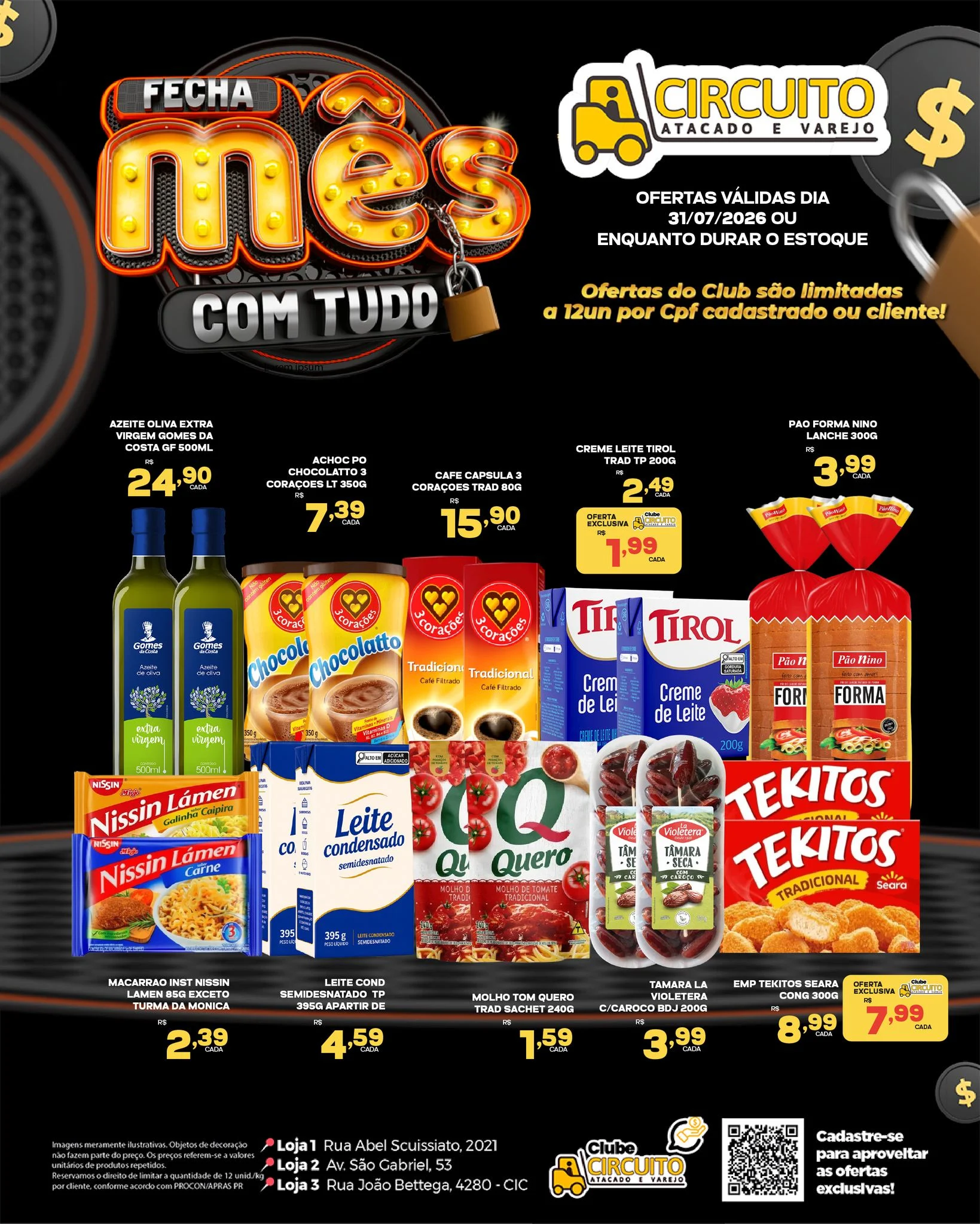 Ofertas Circuito Atacado e Varejo – 31/07/2026