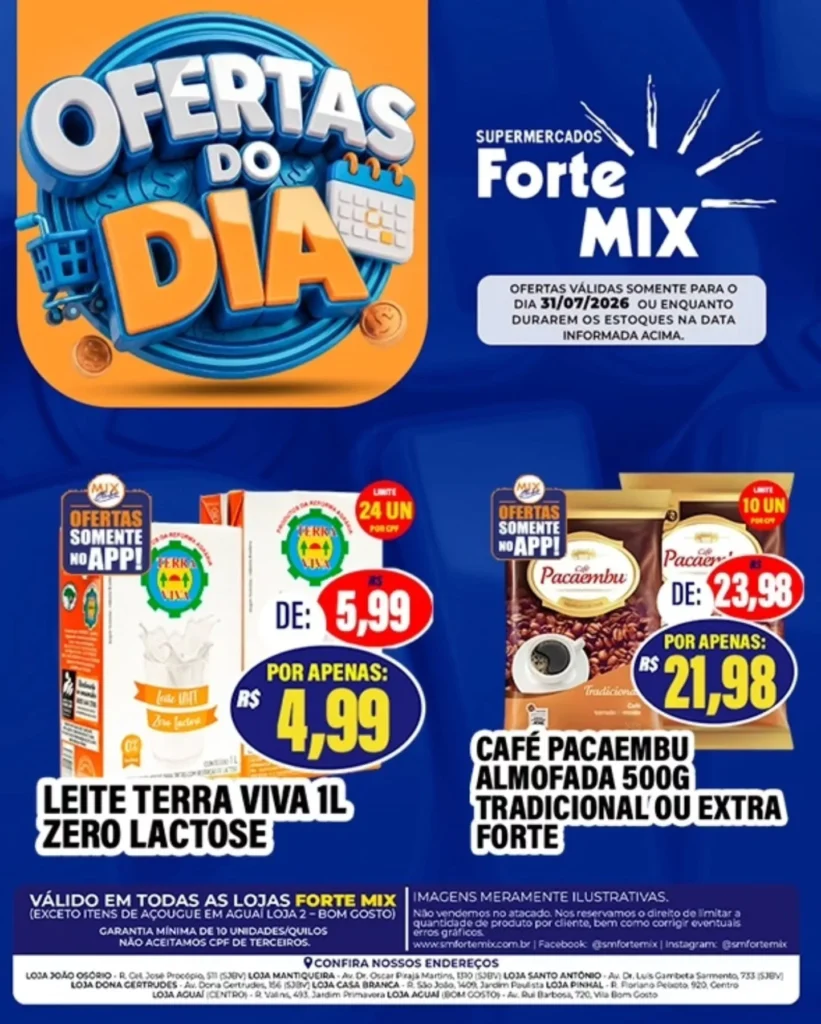 Ofertas Supermercados Forte Mix – 31/07/2026