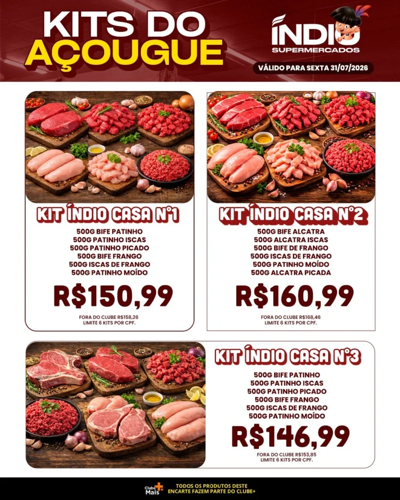 Ofertas Supermercados Índio – 31/07/2026