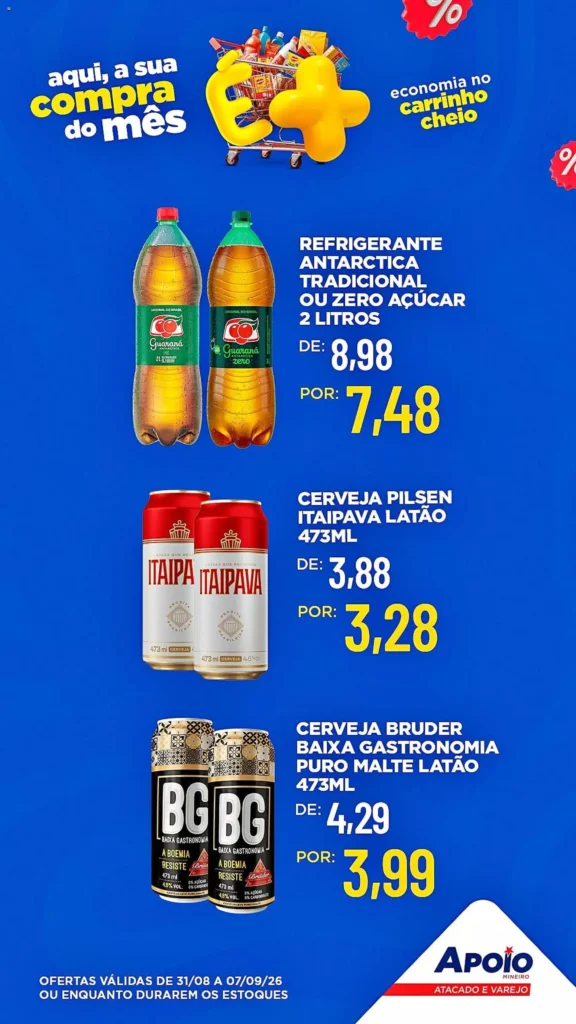 Ofertas Apoio Mineiro até 07/09/2026.