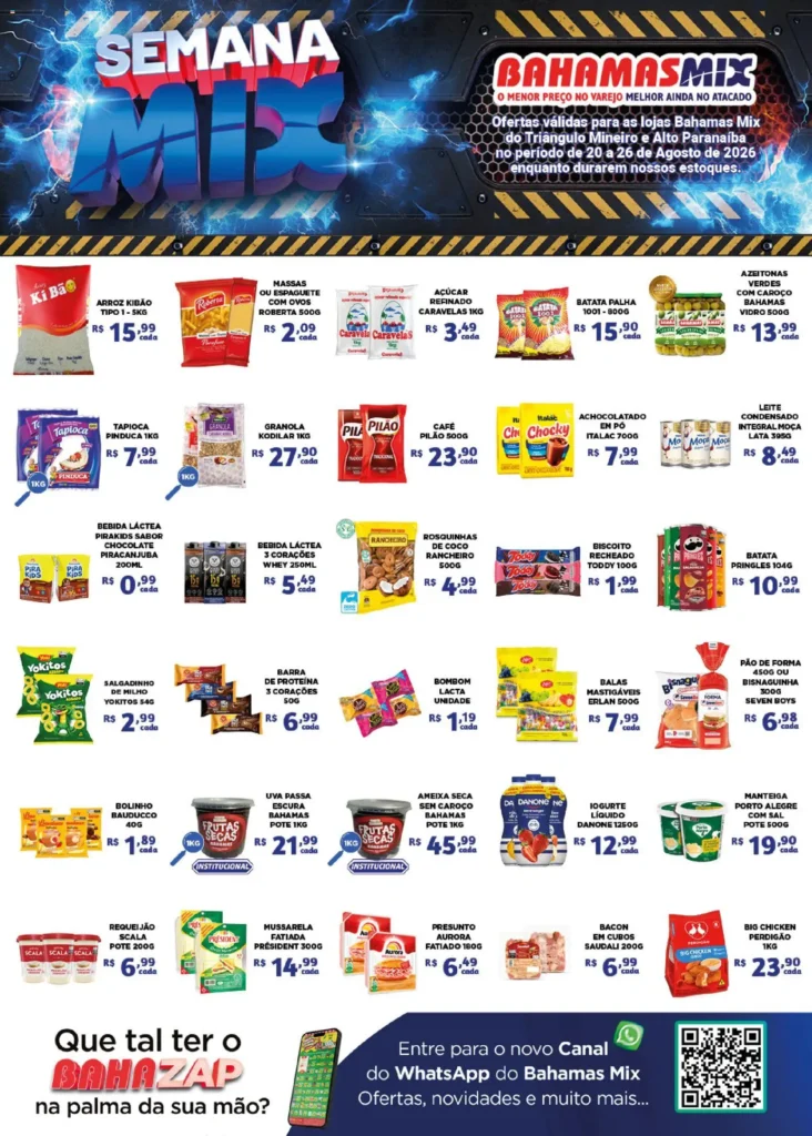 Ofertas Bahamas Mix até 26/08/2026.