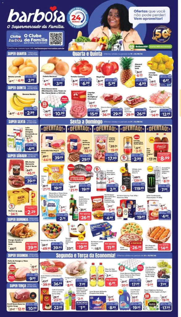 Ofertas Barbosa Supermercados até 27/08/2026.