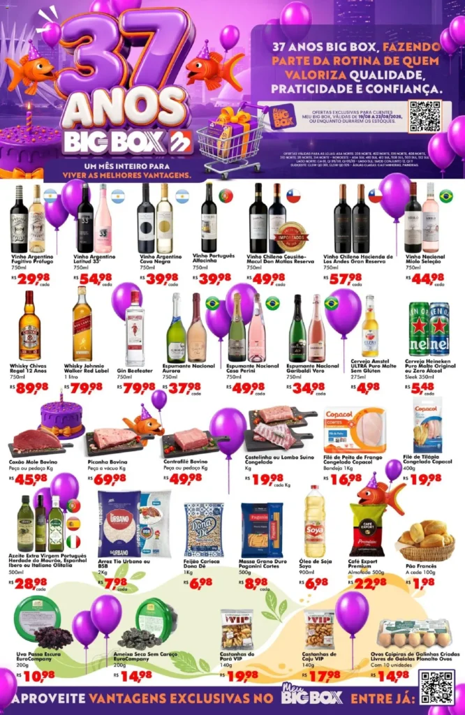 Ofertas Big Box até 23/08/2026.