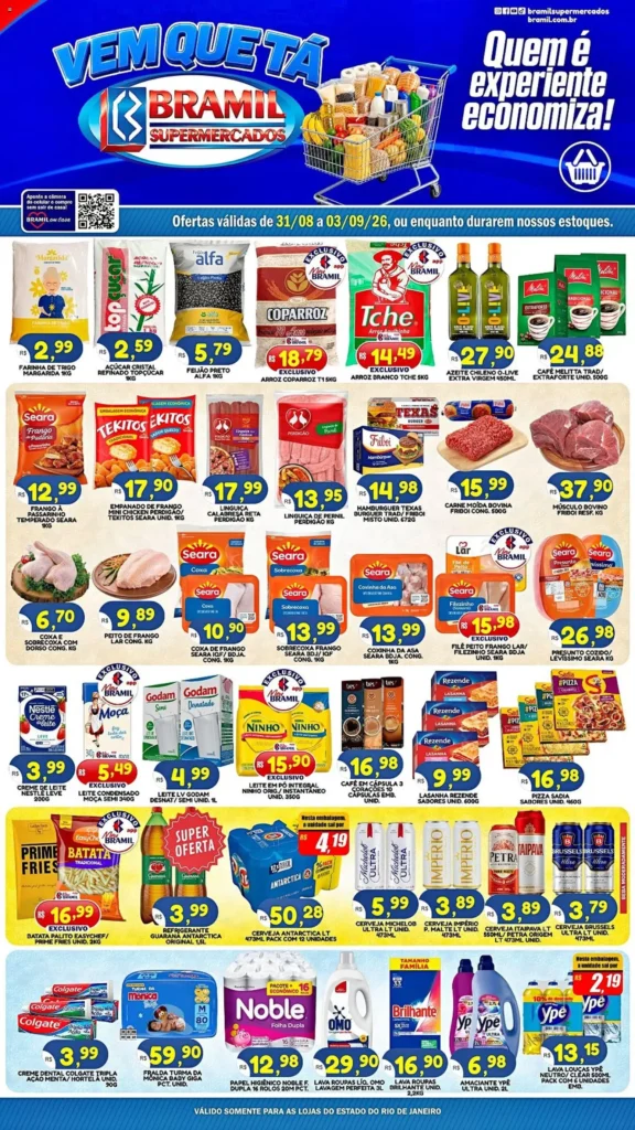 Ofertas Bramil Supermercados até 03/09/2026. Ofertas Bramil Supermercados até 03/09/2026.