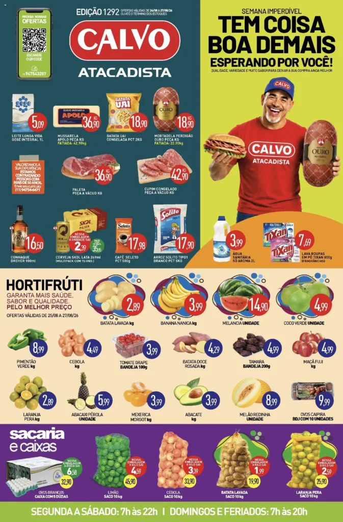 Ofertas Calvo Atacadista até 27/08/2026.