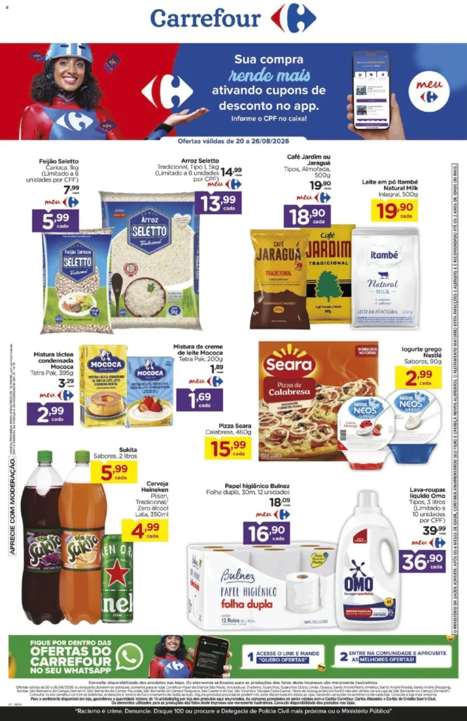 Ofertas Carrefour até 26/08/2026.