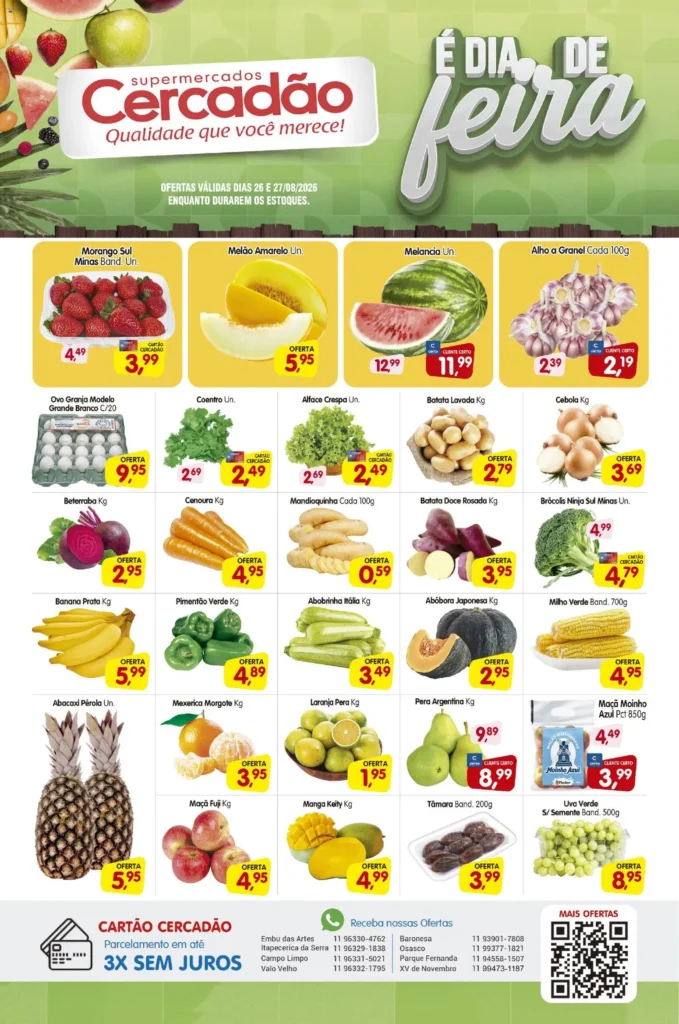 Ofertas Cercadão até 27/08/2026.