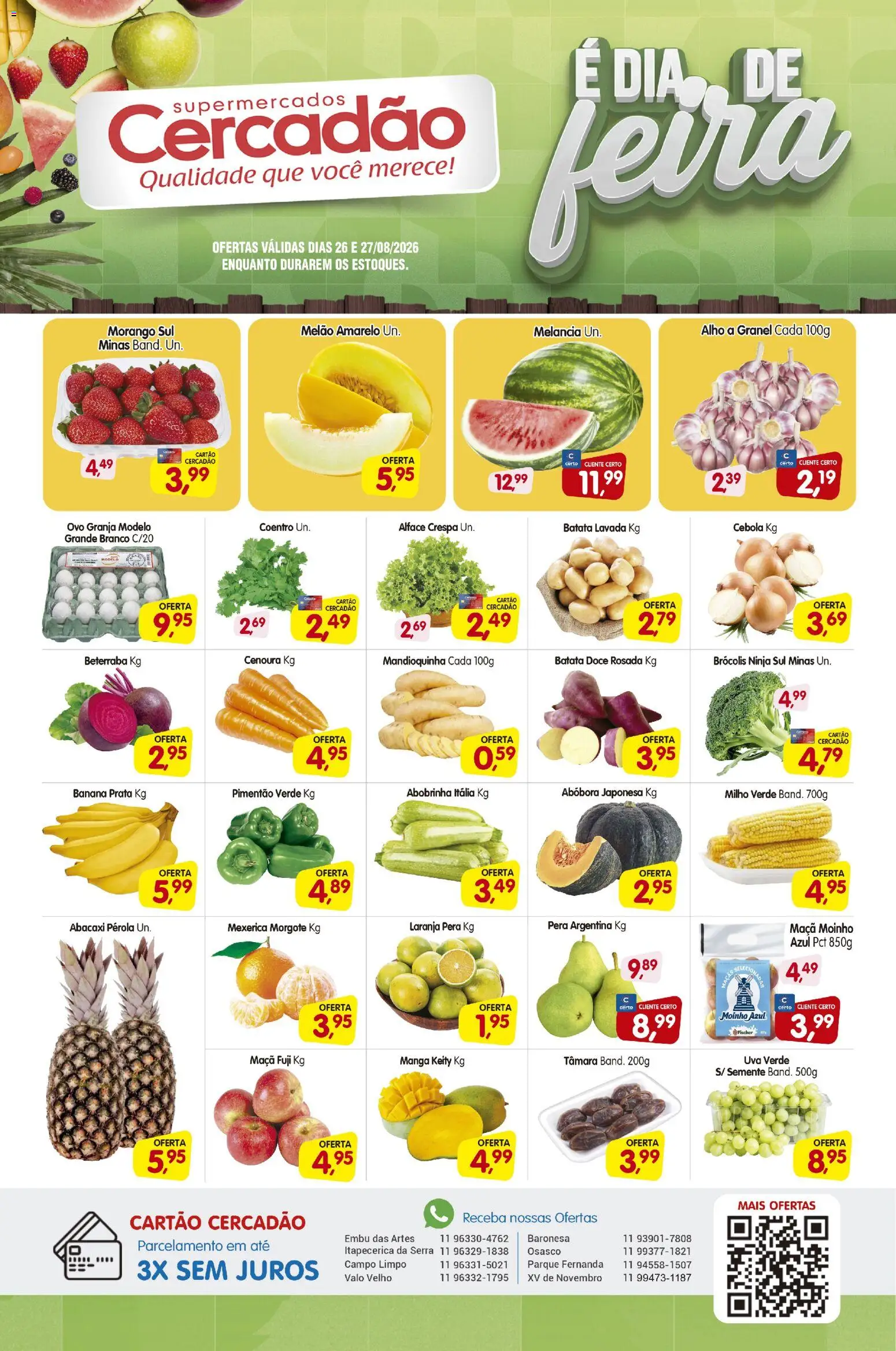 Ofertas Cercadão até 27/08/2026.