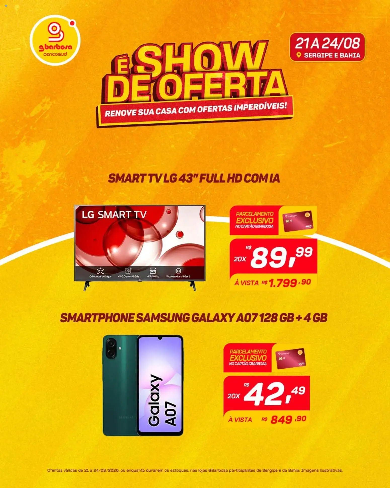 Ofertas Gbarbosa até 24/08/2026.