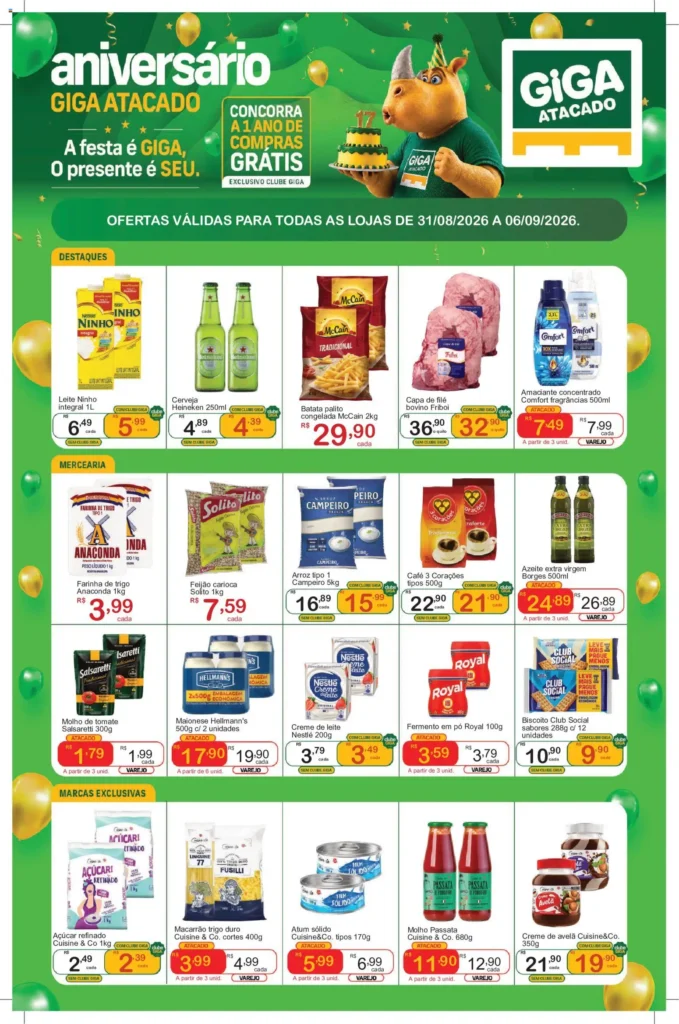Ofertas GIGA Atacado até 06/09/2026. Ofertas GIGA Atacado até 06/09/2026.