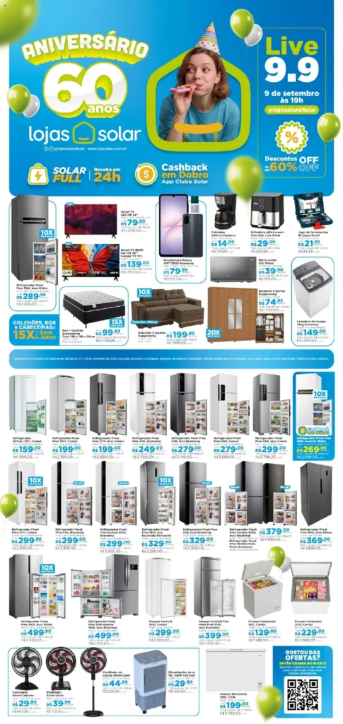 Ofertas Lojas Solar até 30/09/2026.