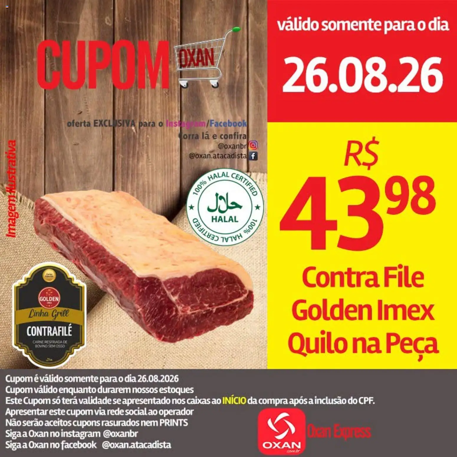 Ofertas Oxan Atacadista até 26/08/2026.