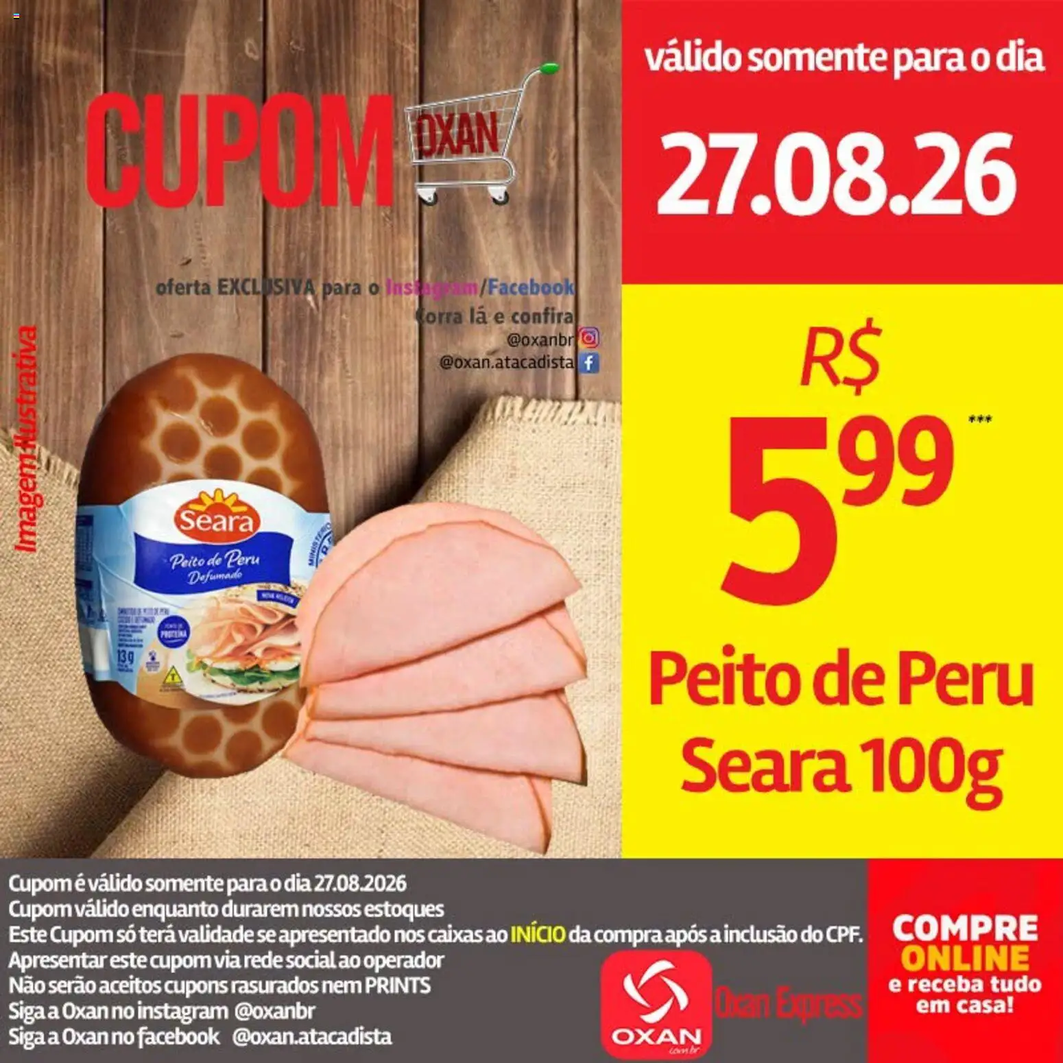 Ofertas Oxan Atacadista até 27/08/2026.
