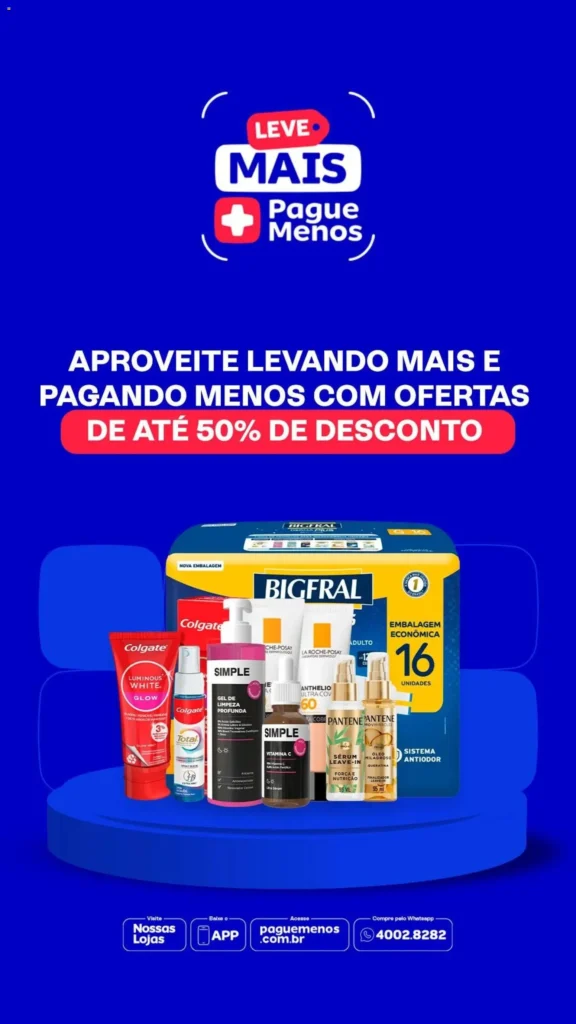 Ofertas Pague Menos até 30/08/2026.