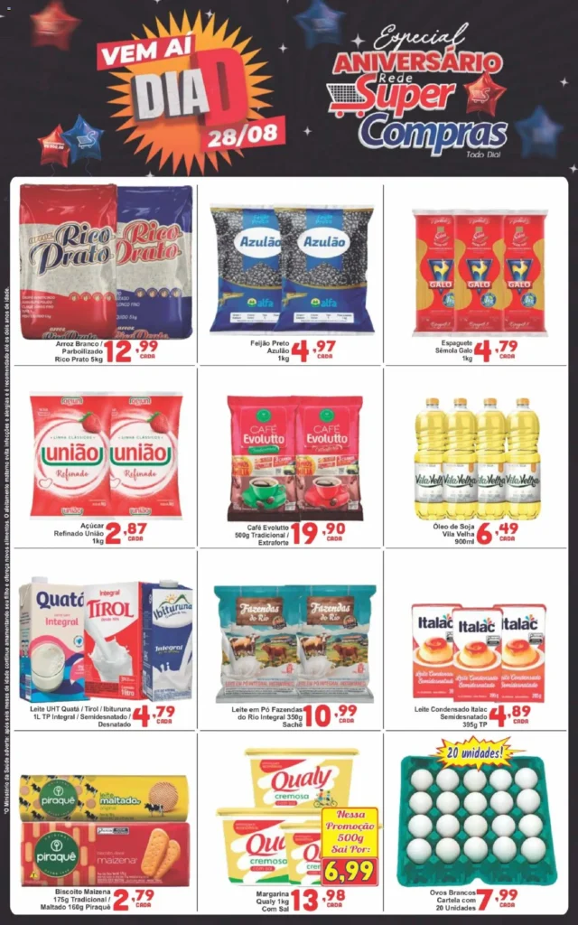 Ofertas Rede Super Compras até 28/08/2026.