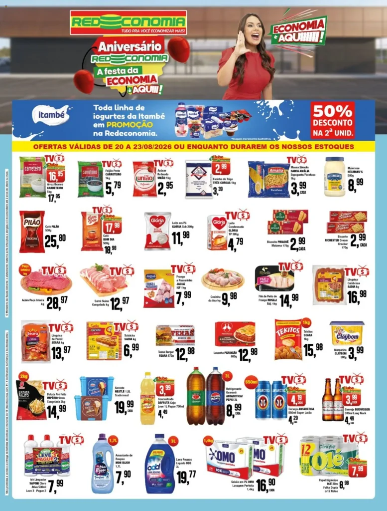 Ofertas RedEconomia ofertas até 23/08/2026.