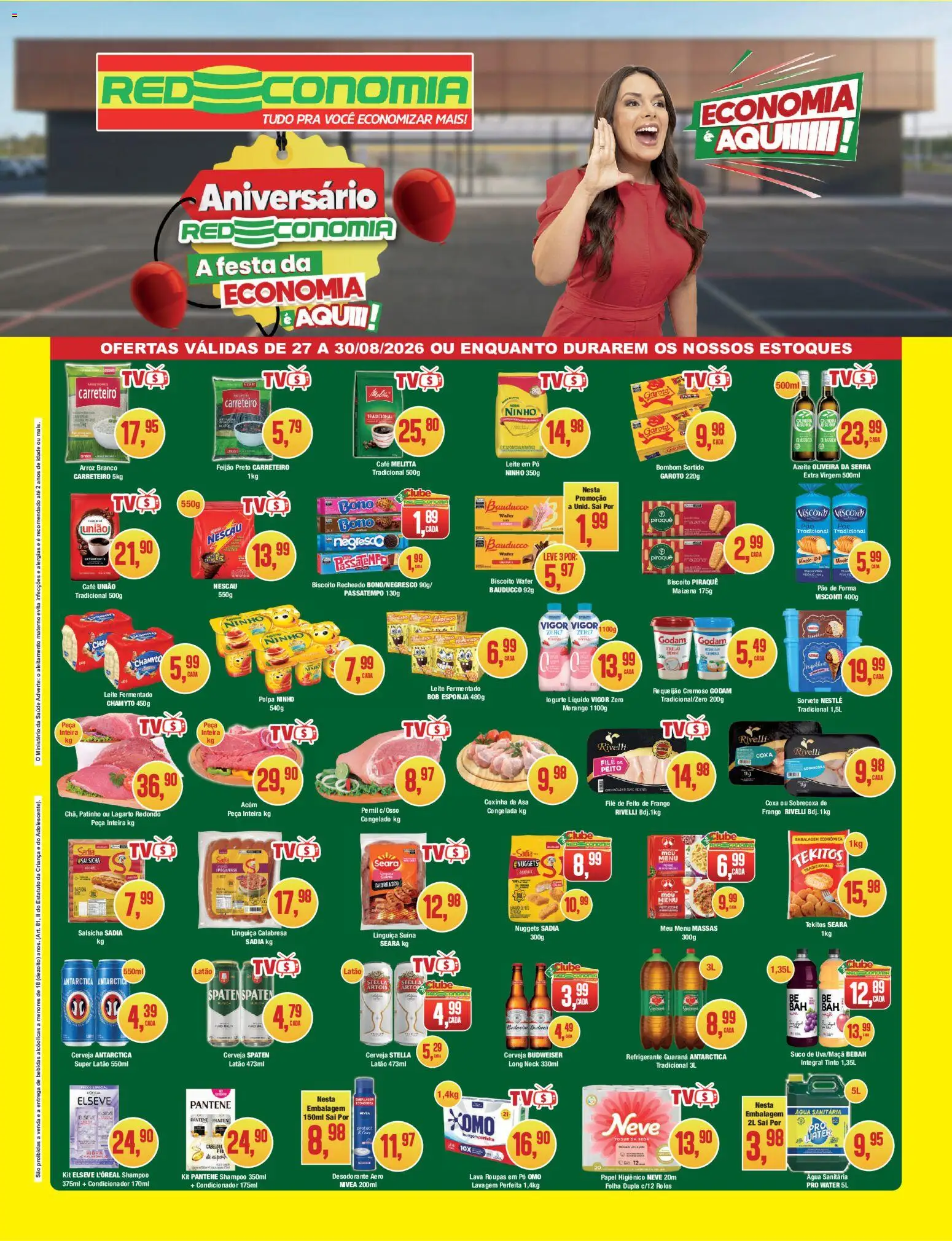 Ofertas RedEconomia ofertas até 30/08/2026.