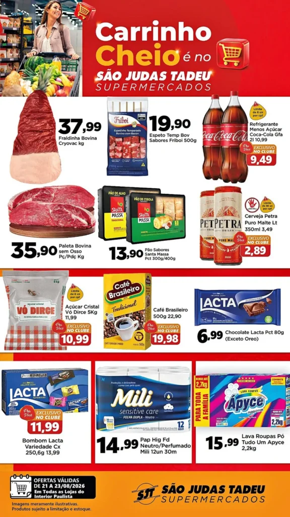 Ofertas São Judas Tadeu até 23/08/2026.