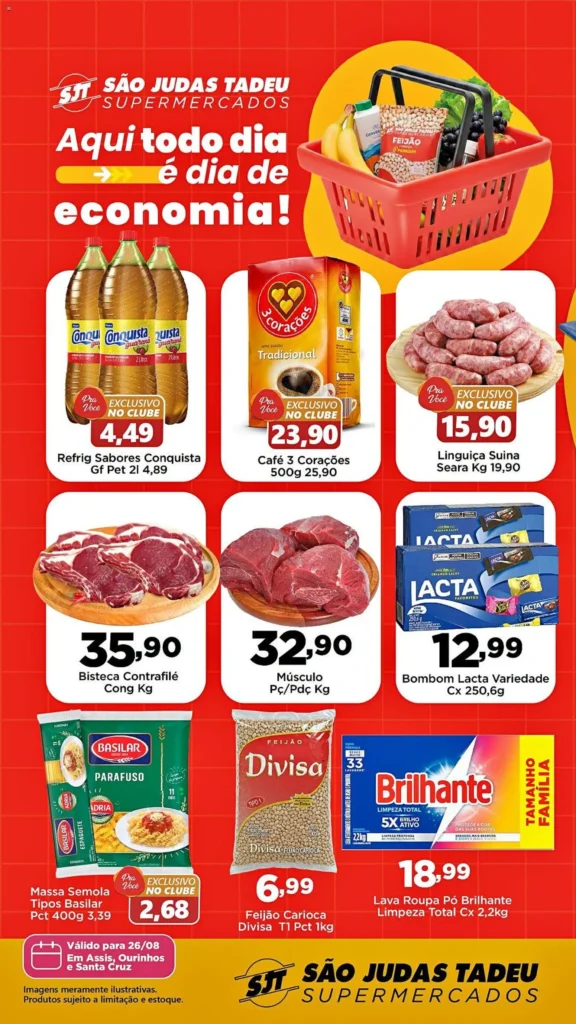 Ofertas São Judas Tadeu até 26/08/2026.