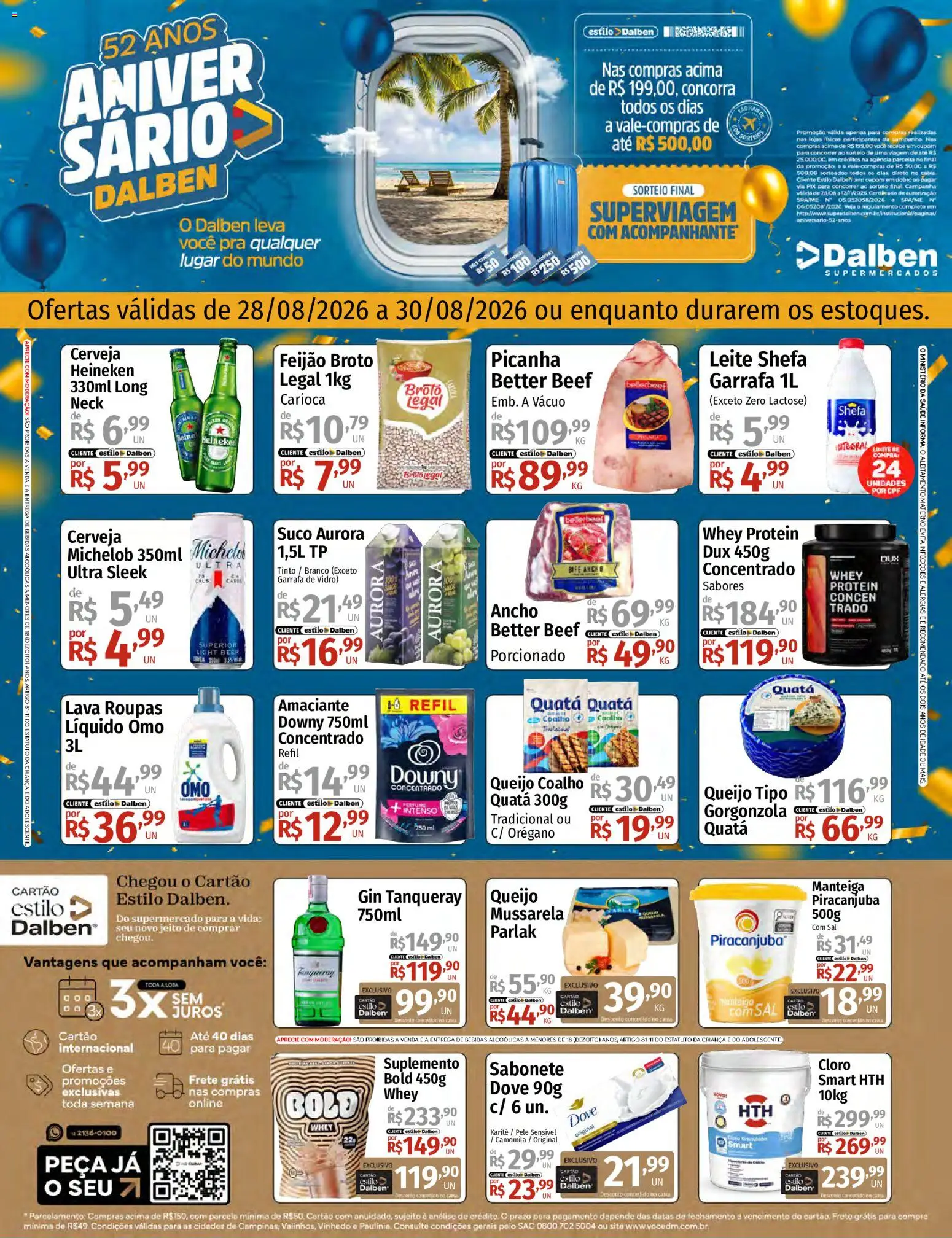 Ofertas Supermercado Dalben até 30/08/2026.