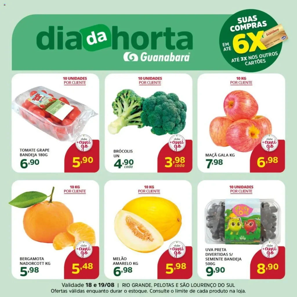 Ofertas Supermercado Guanabara até 19/08/2026.
