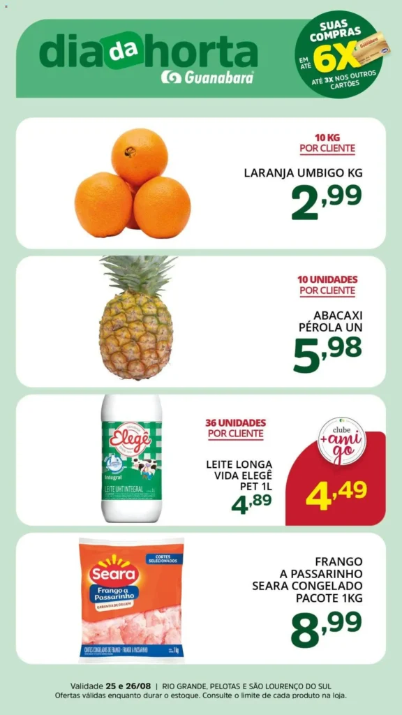 Ofertas Supermercado Guanabara até 25/08/2026. Ofertas Supermercado Guanabara até 25/08/2026.