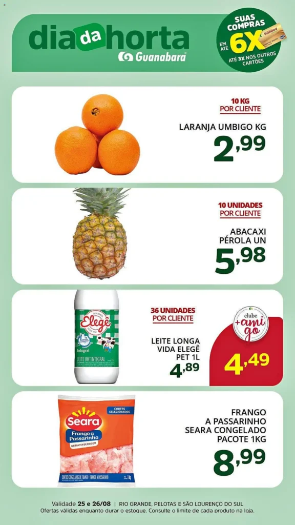 Ofertas Supermercado Guanabara até 26/08/2026.