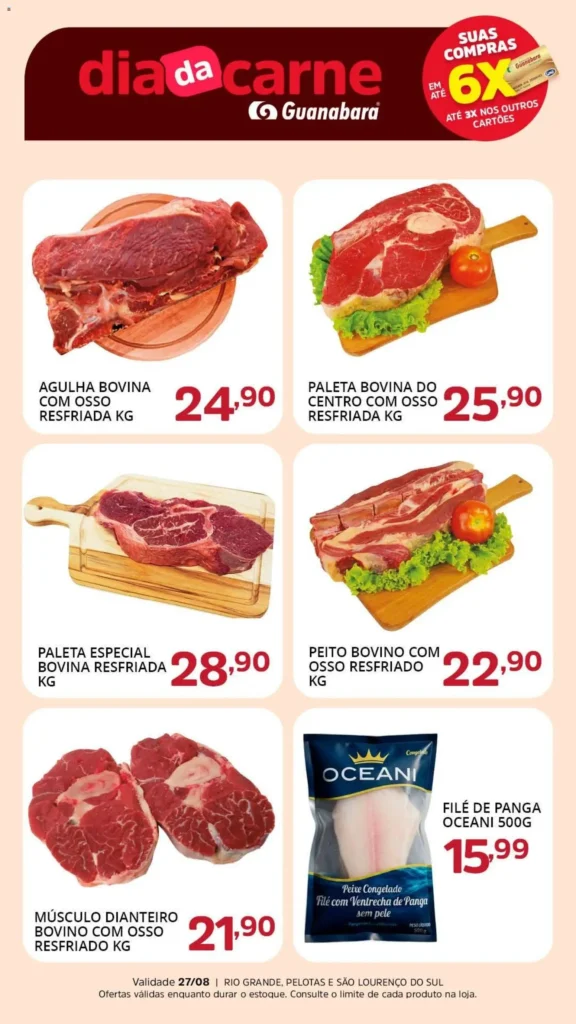 Ofertas Supermercado Guanabara até 27/08/2026.