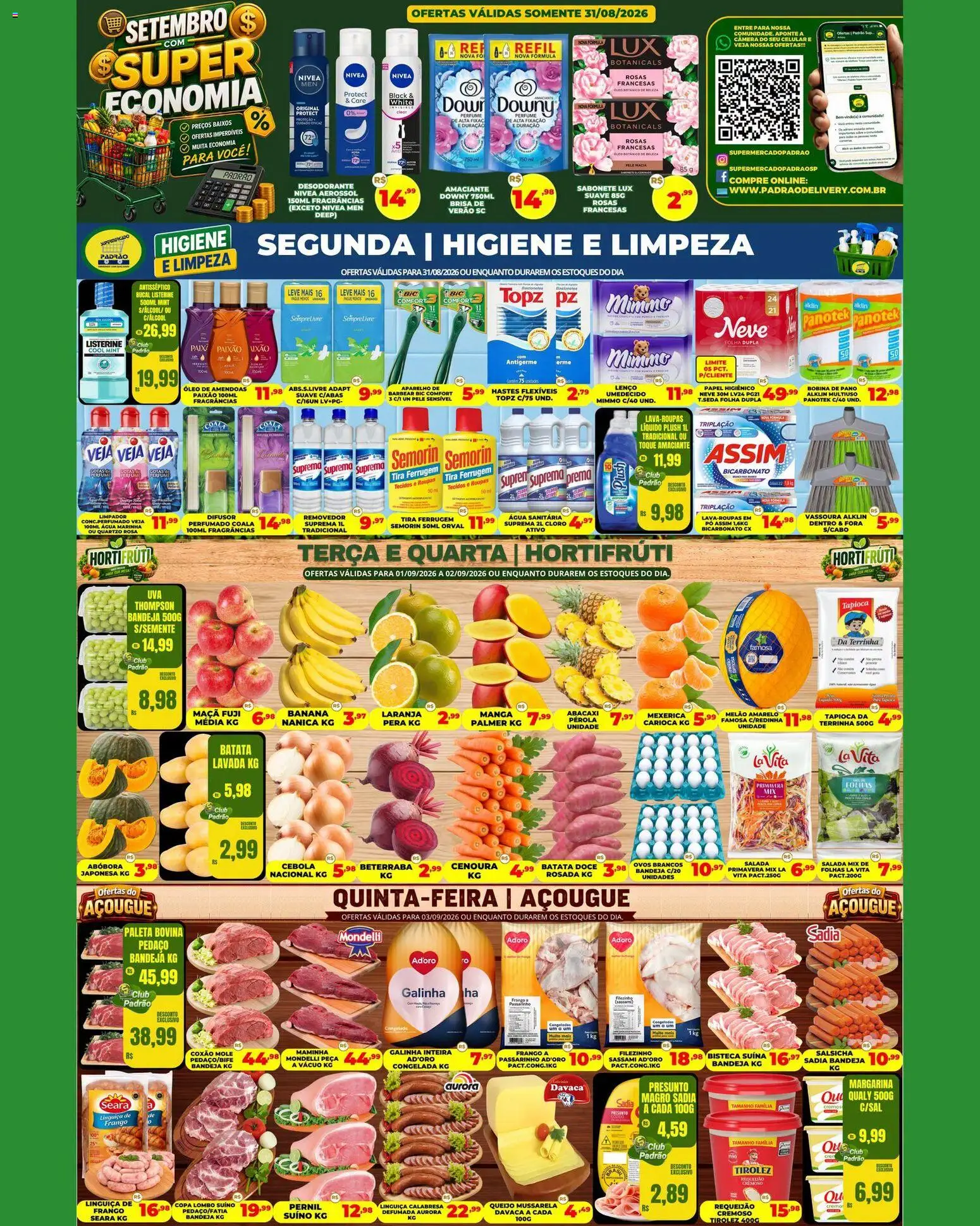 Ofertas Supermercado Padrão até 04/09/2026.