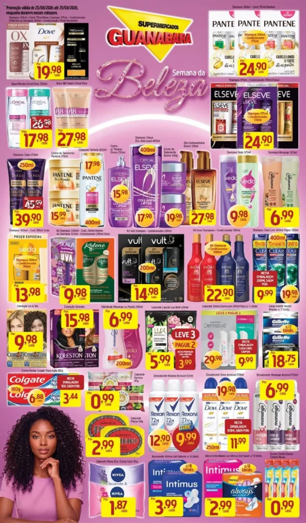 Ofertas Supermercados Guanabara promoção até 25/08/2026.