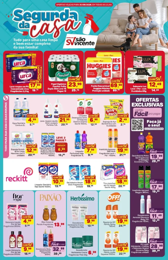 Ofertas Supermercados São Vicente até 31/08/2026. Ofertas Supermercados São Vicente até 31/08/2026.