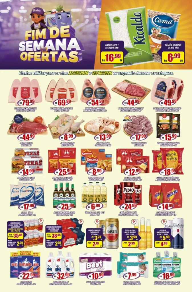 Ofertas Violeta Supermercados até 23/08/2026. Ofertas Violeta Supermercados até 23/08/2026.