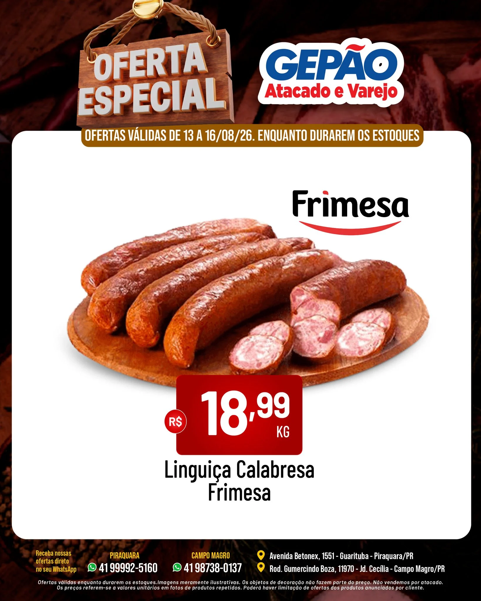 Ofertas GEPÃO – 16/08/2026