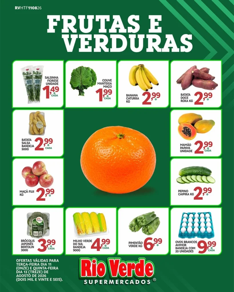 Ofertas Rio Verde Supermercados – 13/08/2026