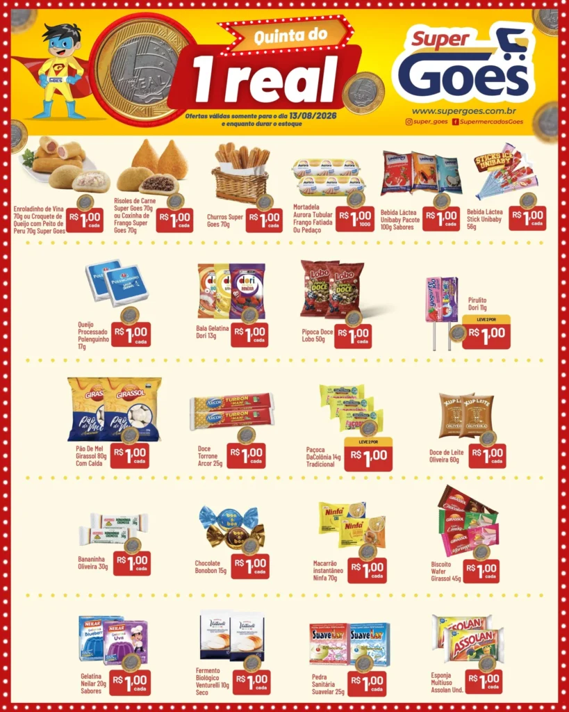 Ofertas Supermercados Goes – 13/08/2026