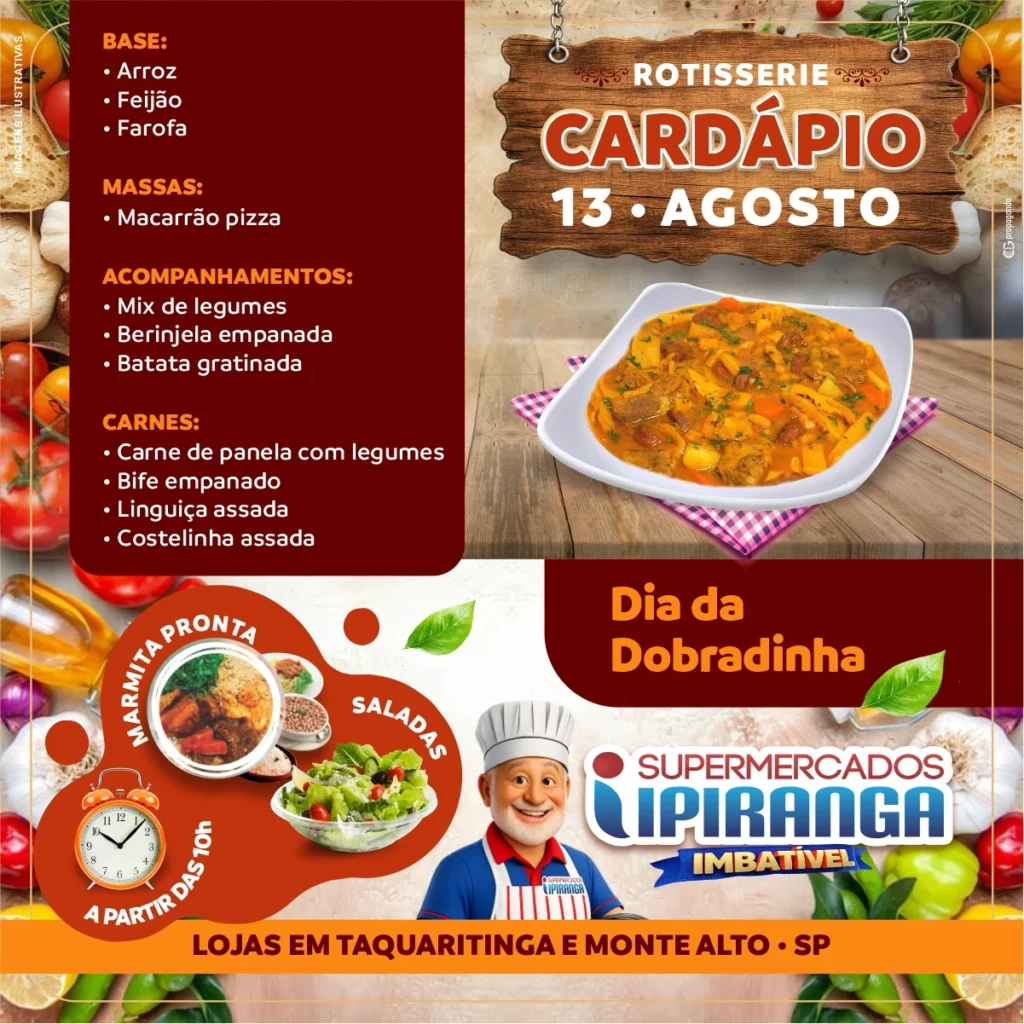 Ofertas Supermercados Ipiranga – 13/08/2026